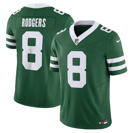 Men's New York Jets Aaron Rodgers Legacy Green Vapor F.U.S.E. Limited Jersey